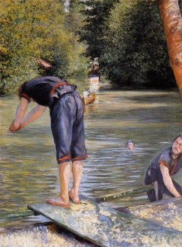  baden - Badende Gustave Caillebotte